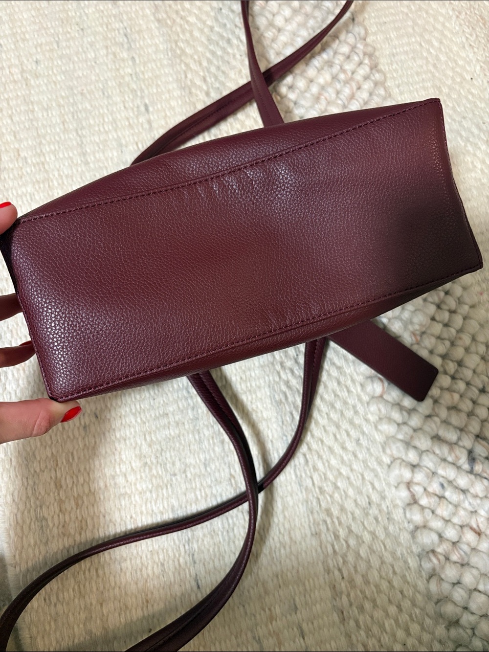 Baggu Small Vegan Leather Bowler Bag - Picture 7 of 7